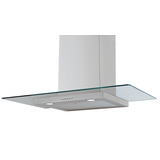 Campana Cocina Pared Cristal Plano Ch Miami 90 Cm Acero Inox