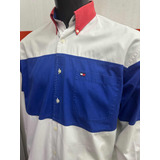 Camisa Tommy Hilfiger Colorblock Talle Small Amplio