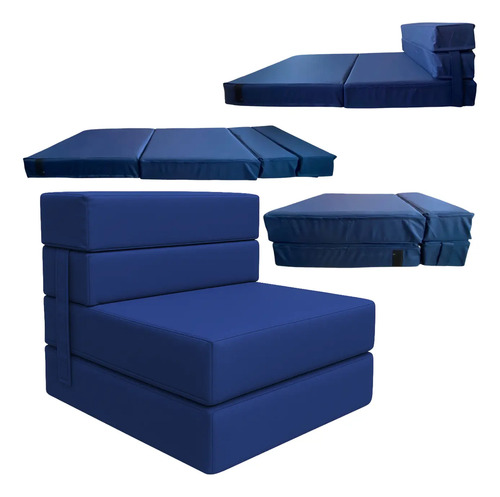 Sofá Cama Individual Puff Plegable 190x70x10cm Para Niños | Meses sin interés