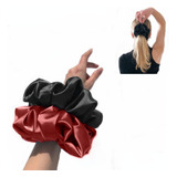 Moña Bamba Scrunchie Grande Satén X2uds