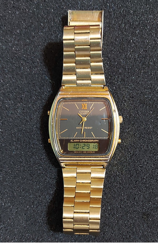 Reloj Citizen Vintage Chronograhp Japonés Doble Tiempo 