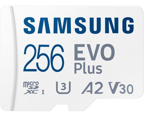 Cartão De Memória Samsung Evo Plus 256gb Microsdxc 130mbps