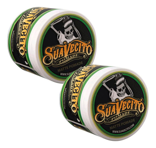 2 Ceras Suavecito Matte Pomada Para Cabello 113g C/u