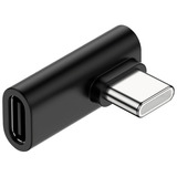 Cople Adaptador Usb-c Hembra A Usb-c Macho Codo 90° Lateral