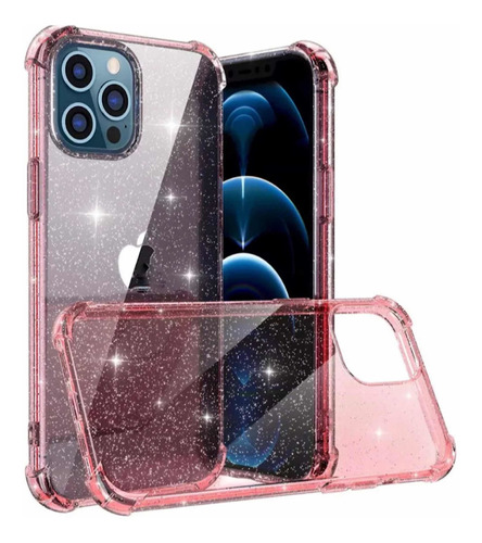  Capa Case Anti Queda Glitter P/ iPhone 7 8 Xr 11 12 Pro Max