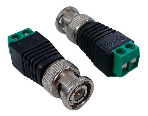 Kit 10 Conector Bnc Macho Borne Parafuso P/ Camera De Cftv