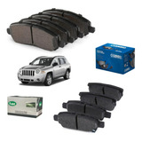 Kit Pastillas Jeep Compass 2.4l 16v. 2008 Delantera Y Tras.