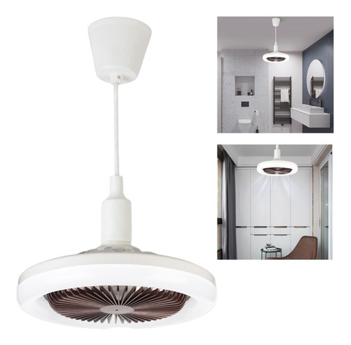 Ventilador Techo Lampara Colgante 2en1 Luces Led Moderno E26