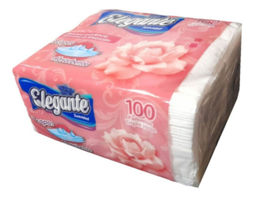 Carilina Pañuelos Papel Tissue Elegante Triple Hoja 100 Uni.