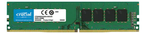 Memoria Ram Color Verde 16gb 1 Crucial Ct16g4dfd832a