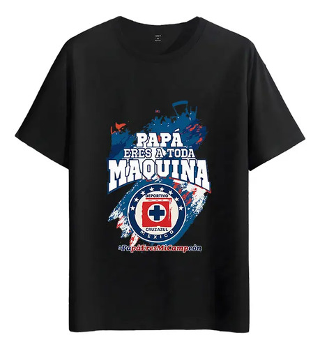 Tshirt Muscle Freaks Cruz Azul Estilo Papá Eres Mi Campeón