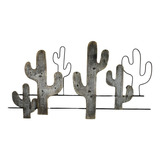 Aplique De Pared Decorativo Mural Cactus X6