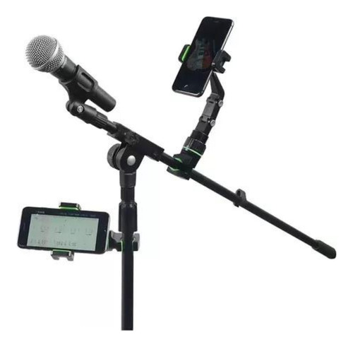 Suporte De Celular Universal Clip Pedestal Microfone Retrovi