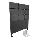 Cabeceira De Cama Box Solteiro + Frame 90cm Estofada Lari C