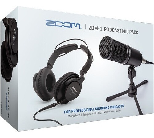 Zoom Zdm-1 Podcast Mic Kit Microfone Completo