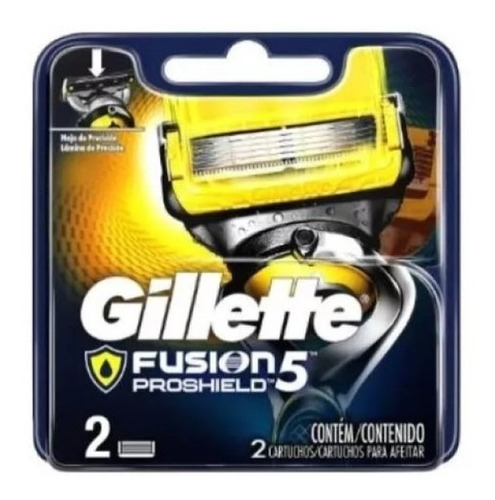 Carga Gillette Fusion Proshield Com 02 Cartuchos