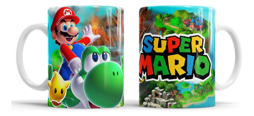 Kit Imprimible Plantillas Tazas Super Mario Sublimación M4