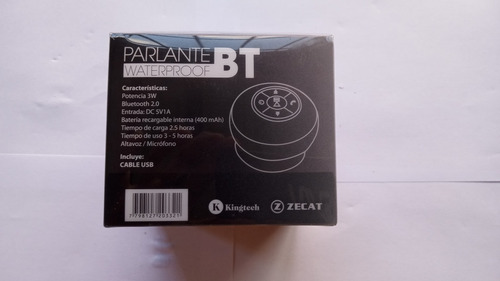 Parlante Reproductor Bluetooth Impermeable Ducha.