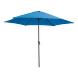 Sombrilla Jardin 2.7m Inclinable Azul Royal Living Accents