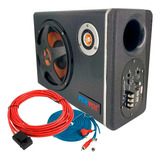 Subwoofer Amplificado Activo Bajo Con Kit De Instalcion