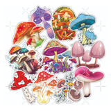 Pack Stickers Calcos Vinilos Hongos Colores - Termo Notebook