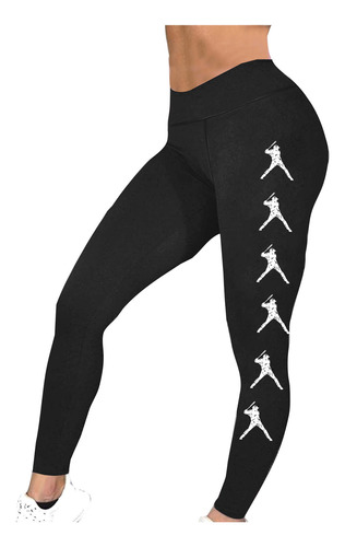 Leggins Deportivos Q Para Mujer, Con Estampado De Béisbol, P