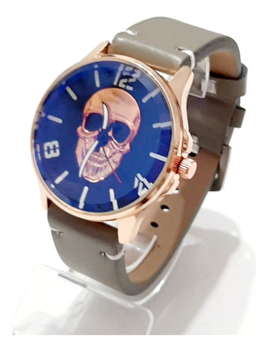 Reloj Skull Calavera Tactico Moto Cuero Diseño Vintage Old