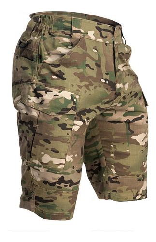 Pantalones Cortos Tácticos Militares Para Hombre, Multibolsi