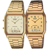 Reloj Casio Retro Unisex Aq230 - Análogo Digital Original