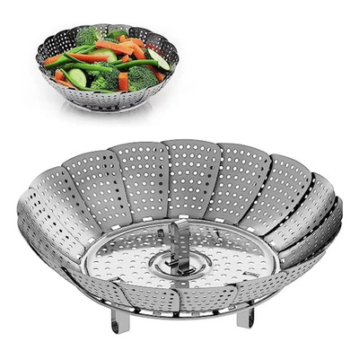 Cesto Vaporera Hervir Verdura Acero Inoxidable Cocina | MercadoLibre
