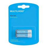 Pilhas Recarregáveis Aaa Multilaser Com 2 Unidades - Cb051