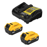 Dewalt 20v Max Xr 5.0 Ah Batería 2 Unidades Con Cargador Starter Kit (dcb205-2c)