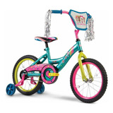 Bicicleta Infantil Huffy Lol R16 Aqua Llantas De Entrenamien