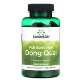 Dong Quai De Espectro Completo 530 Mg 100 Cápsulas Swanson Sabor Sem Sabor