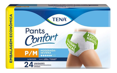 Fralda Roupa Íntima Tena Pants Confort C/24 Unid.