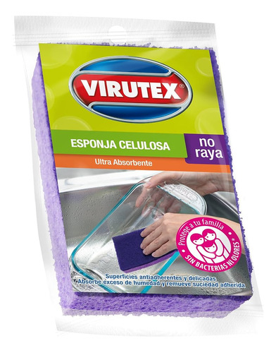 Virutex Esponja Celulosa No Raya Alta Absorción