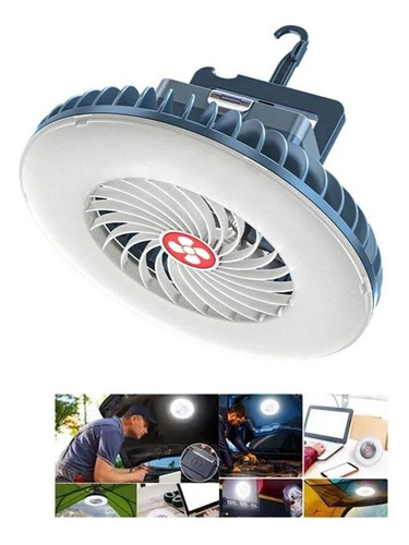 Ventilador De Acampamento Portátil Mini Linterna Levou