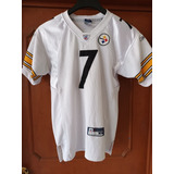 Jersey Pisttburt Steelers Roethisberg 7 Xl Youht Bordado Rbk