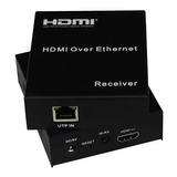 Kit Extensor Hdmi 100m 120m Cabo De Rede Cat5 Cat6 Lkv373