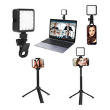 Mippko Luz Selfie Con Tripode Y Clip Para iPhone/iPad/comput