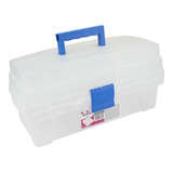 Santul Caja Vanity Transparente/azul 14