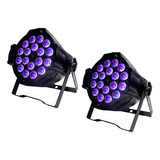 Luz Negra Disco Cañon 18x18w Rgbwy+uv Super Potente