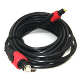 Cable Fibra Óptica Digital Toslink Plug Premium 10 Metros 