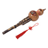 Flauta De Cucurbitácea Chinesa Feita À Mão Em Bambu Preto Hu