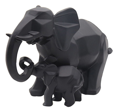 Decoración Artesanal De Elefantes Madre E Hijo Amor