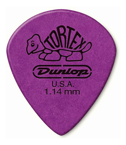 Dunlop 498p1.14 Tortex Jazz Iii Xl, Morado, 1,14 Mm, Paquete