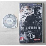 Metal Gear Solid Peace Walker Juego Umd Para Psp