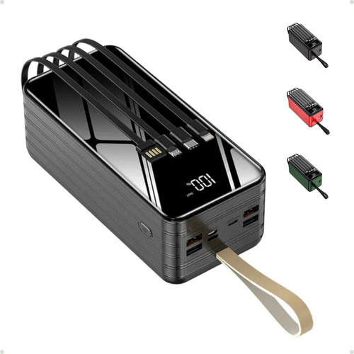 Carregador Portátil 30000mah Turbo 22.5w Com Lanterna Bivolt