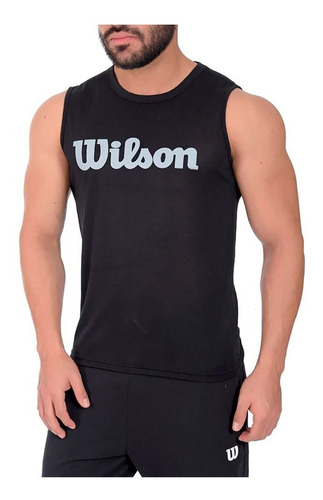 Camiseta Hombre Esqueleto Cuello Redondo Wilson Gym Fitness