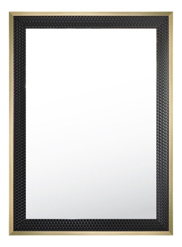 Espejo Decorativo Grande Marco Negro Plata Oro Rectangular